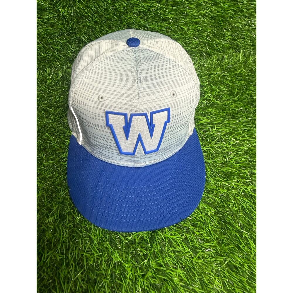 Winnipeg Blue Bombers CFL New Era 9FIFTY Snapback Hat Gray Blue Cap OSFM